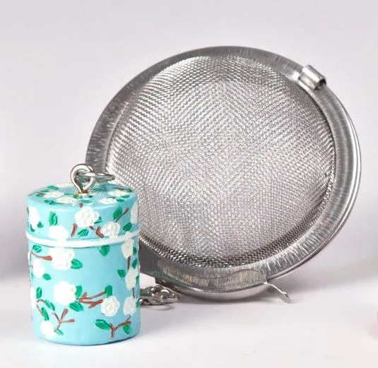 BOULE A THE 5 CM DECOR BOÎTE A THÉ