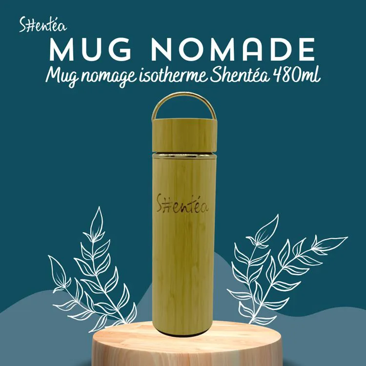 Infuseur nomade Shent&eacute;a en bambou 480mL