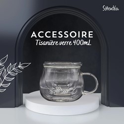 Tisanière verre 400mL 2