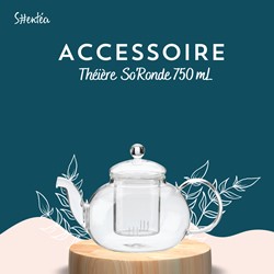 Théière verre So'Ronde 750ml avec infuseur 1