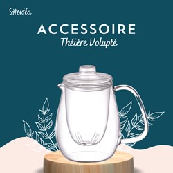 Théière verre VOLUPTÉ 750mL avec infuseur 1