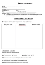 Fiche Clients "Faisons connaissance" à copier